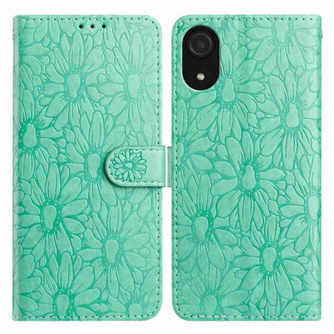 Daisy Embossed Leather Phone Case, For Samsung Galaxy A53 5G, For Samsung Galaxy A73, For Samsung Galaxy A03 Core, For Samsung Galaxy A33 5G