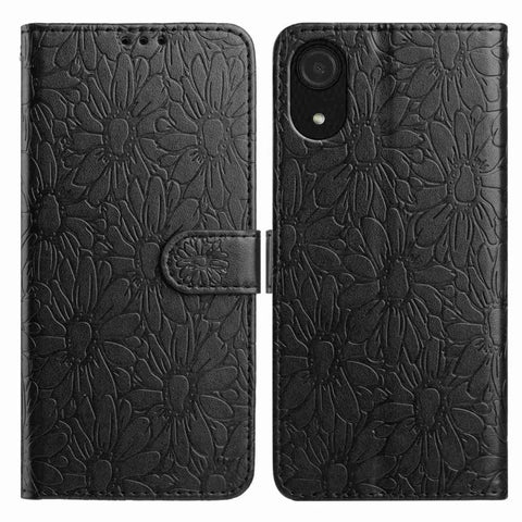 Daisy Embossed Leather Phone Case, For Samsung Galaxy A53 5G, For Samsung Galaxy A73, For Samsung Galaxy A03 Core, For Samsung Galaxy A33 5G