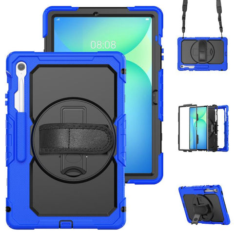 Silicone Hybrid PC Tablet Case with Shoulder Strap, For Samsung Galaxy Tab S10 Lite / S10 FE, For Samsung Galaxy Tab S11, For Samsung Galaxy Tab S10 FE+
