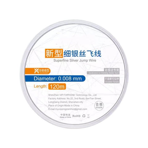 120m Circuit Board BGA Soldering Conductor Wire, Non Insulation Type 0.01mm, Non Insulation Type 0.02mm, Non Insulation Type 0.008mm