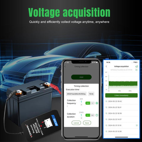 KONNWEI BK300 6V / 12V / 24V Car Bluetooth 5.0 Battery Monitor Diagnostic Tool, BK300