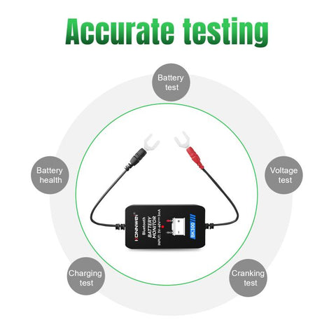 KONNWEI BK300 6V / 12V / 24V Car Bluetooth 5.0 Battery Monitor Diagnostic Tool, BK300