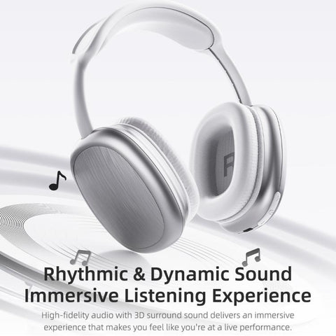 ROCK O5 Head-mounted Bluetooth 5.3 Wireless Headphones, O5 (Silver), O5 (Grey)