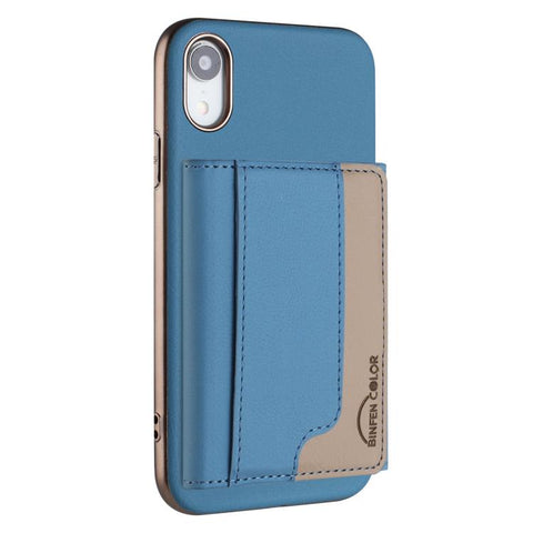 Colour Matching Horizontal Magnetic Card Bag RFID MagSafe Phone Case, For iPhone 12 Pro Max, For iPhone 11 Pro Max, For iPhone 11, For iPhone 11 Pro, For iPhone XR, For iPhone 8 Plus / 7 Plus, For iPhone 8 / 7 / 6