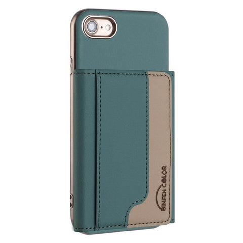 Colour Matching Horizontal Magnetic Card Bag RFID MagSafe Phone Case, For iPhone 12 Pro Max, For iPhone 11 Pro Max, For iPhone 11, For iPhone 11 Pro, For iPhone XR, For iPhone 8 Plus / 7 Plus, For iPhone 8 / 7 / 6