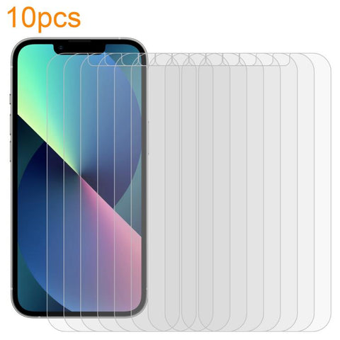 10pcs xDfind 0.26mm 9H 2.5D Middle Aluminum Tempered Glass Film, For iPhone 17e / 16e / 13 / 13 Pro, For iPhone 16 Pro Max, For iPhone 16 Pro, For iPhone 16 Plus, For iPhone 16, For iPhone 15 Plus / 15 Pro Max, For iPhone 15 / 15 Pro, For iPhone 14 Plu...