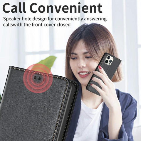 Magnetic Leather Phone Case, For iPhone 18 Pro Max/17 Pro Max