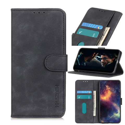KHAZNEH Retro Texture PU + TPU Horizontal Flip Leather Case with Holder & Card Slots & Wallet, For Samsung Galaxy A42 5G