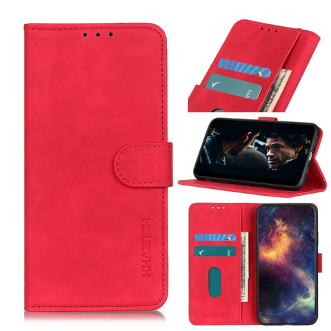 KHAZNEH Retro Texture PU + TPU Horizontal Flip Leather Case with Holder & Card Slots & Wallet, For Samsung Galaxy A42 5G