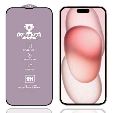 9H 0.4mm High Aluminum Large Arc Tempered Glass Film, For iPhone 18 Pro / 17 Pro, For iPhone 18 Pro Max / 17 Pro Max, For iPhone 17, For iPhone Air, For iPhone 16 Pro Max, For iPhone 16 Pro, For iPhone 16 Plus / 15 Plus, For iPhone 16 / 15             ...