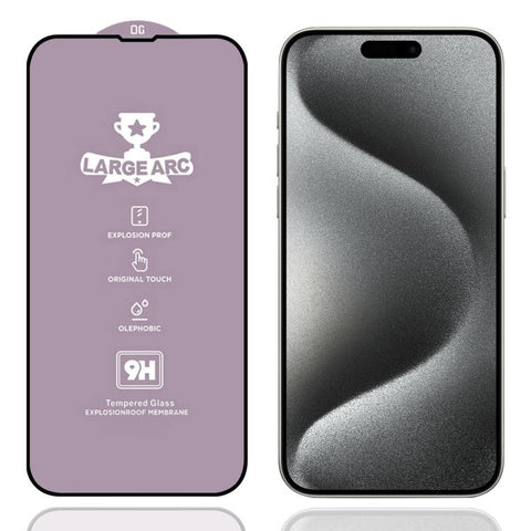 9H 0.4mm High Aluminum Large Arc Tempered Glass Film, For iPhone 18 Pro / 17 Pro, For iPhone 18 Pro Max / 17 Pro Max, For iPhone 17, For iPhone Air, For iPhone 16 Pro Max, For iPhone 16 Pro, For iPhone 16 Plus / 15 Plus, For iPhone 16 / 15             ...