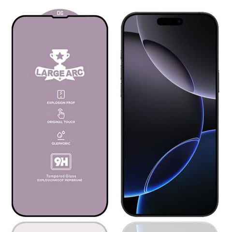 9H 0.4mm High Aluminum Large Arc Tempered Glass Film, For iPhone 18 Pro / 17 Pro, For iPhone 18 Pro Max / 17 Pro Max, For iPhone 17, For iPhone Air, For iPhone 16 Pro Max, For iPhone 16 Pro, For iPhone 16 Plus / 15 Plus, For iPhone 16 / 15             ...
