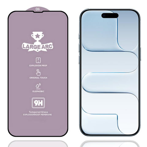 9H 0.4mm High Aluminum Large Arc Tempered Glass Film, For iPhone 18 Pro / 17 Pro, For iPhone 18 Pro Max / 17 Pro Max, For iPhone 17, For iPhone Air, For iPhone 16 Pro Max, For iPhone 16 Pro, For iPhone 16 Plus / 15 Plus, For iPhone 16 / 15             ...