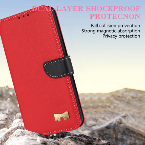 Metal Bow Leather Phone Case with Hand Strap, For Samsung Galaxy A55 5G, For Samsung Galaxy A35 5G, For Samsung Galaxy A25 5G Global, For Samsung Galaxy A23 4G / 5G, For Samsung Galaxy A14 4G / 5G, For Samsung Galaxy A24 5G, For Samsung Galaxy A34 5G  ...
