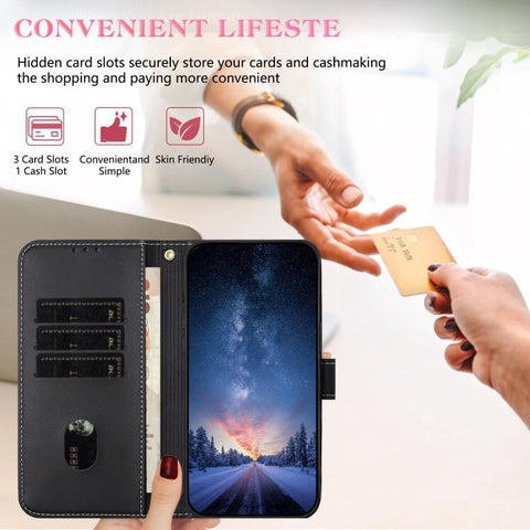 Metal Bow Leather Phone Case with Hand Strap, For Samsung Galaxy A55 5G, For Samsung Galaxy A35 5G, For Samsung Galaxy A25 5G Global, For Samsung Galaxy A23 4G / 5G, For Samsung Galaxy A14 4G / 5G, For Samsung Galaxy A24 5G, For Samsung Galaxy A34 5G  ...