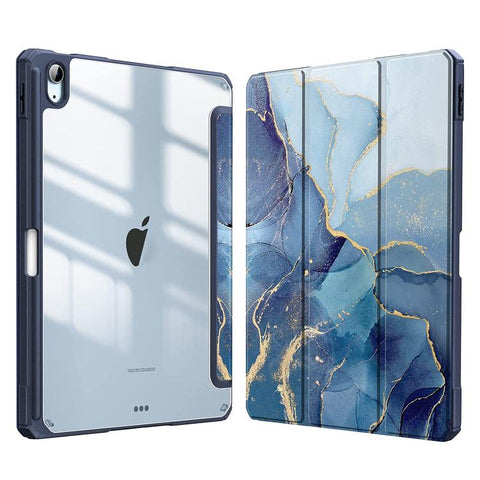 Marble Pattern Crystal Acrylic Smart Tablet Leather Case with Pen Slot, For iPad mini 5 / 4, For iPad Air 2019 / Pro 10.5 2019, For iPad 9.7 2017 / 2018 / Air 2 / Air