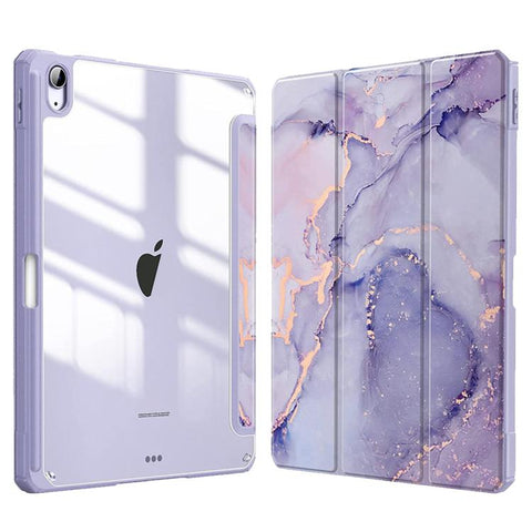 Marble Pattern Crystal Acrylic Smart Tablet Leather Case with Pen Slot, For iPad mini 5 / 4, For iPad Air 2019 / Pro 10.5 2019, For iPad 9.7 2017 / 2018 / Air 2 / Air