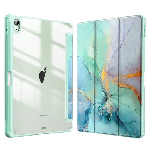 Marble Pattern Crystal Acrylic Smart Tablet Leather Case with Pen Slot, For iPad mini 5 / 4, For iPad Air 2019 / Pro 10.5 2019, For iPad 9.7 2017 / 2018 / Air 2 / Air
