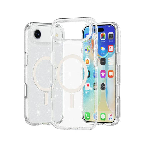 Terminator Style Glitter Powder MagSafe Magnetic Phone Case, For iPhone 18 Pro / 17 Pro, For iPhone 18 Pro Max / 17 Pro Max, For iPhone 17, For iPhone Air