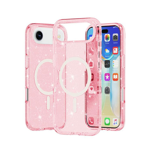 Terminator Style Glitter Powder MagSafe Magnetic Phone Case, For iPhone 18 Pro / 17 Pro, For iPhone 18 Pro Max / 17 Pro Max, For iPhone 17, For iPhone Air
