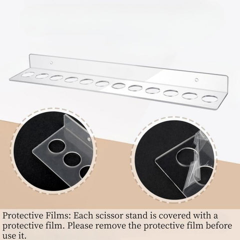 YX162 Acrylic Scissors Wall Mount Bracket, YX162