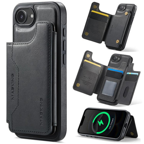 MAGKING K3 Series MagSafe RFID Card Bag Detachable Phone Case, For iPhone 17e / 16e, For iPhone 17, For iPhone 16 Pro Max, For iPhone 16 Pro, For iPhone 16 Plus, For iPhone 16