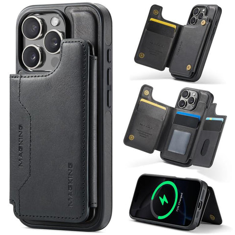 MAGKING K3 Series MagSafe RFID Card Bag Detachable Phone Case, For iPhone 17e / 16e, For iPhone 17, For iPhone 16 Pro Max, For iPhone 16 Pro, For iPhone 16 Plus, For iPhone 16