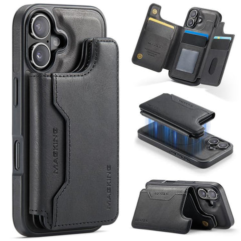 MAGKING K3 Series MagSafe RFID Card Bag Detachable Phone Case, For iPhone 17e / 16e, For iPhone 17, For iPhone 16 Pro Max, For iPhone 16 Pro, For iPhone 16 Plus, For iPhone 16