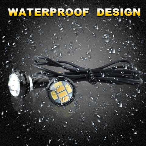 10 PCS 23mm 6LEDs SMD-5730 DC9-80V Motorcycle Eagle Eye Light, 6LEDs SMD-5730, 6LEDs SMD-5730(White Light)