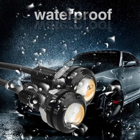 10 PCS 18mm 1.5W DC9-80V Motorcycle Eagle Eye Light Double Lens, 18mm Double Lens(Yellow Light), 18mm Double Lens(Red Light), 18mm Double Lens(White Light)