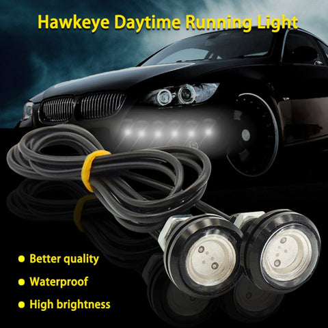 10 PCS 23mm 1.5W DC9-80V Motorcycle Eagle Eye Light Double Lens, 23mm Double Lens(Red Light), 23mm Double Lens(White Light), 23mm Double Lens(Yellow Light)