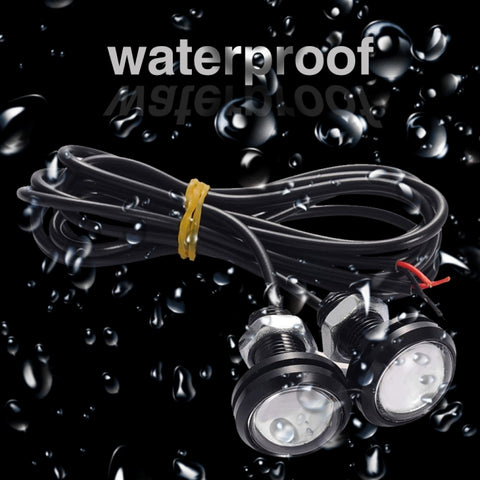 10 PCS 23mm 1.5W DC9-80V Motorcycle Eagle Eye Light Double Lens, 23mm Double Lens(Red Light), 23mm Double Lens(White Light), 23mm Double Lens(Yellow Light)