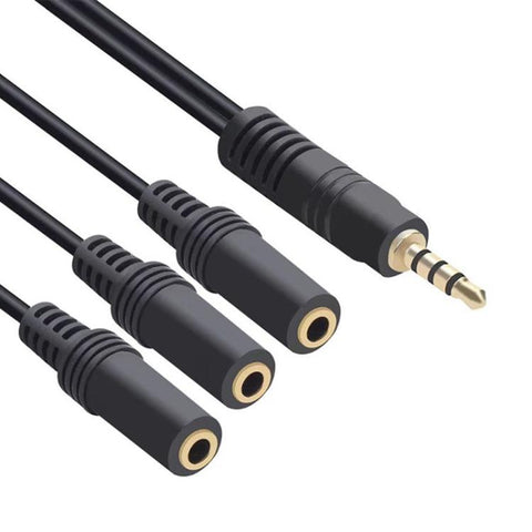 3 in 1 DC 3.5mm Audio Cable with Stereo, 3.5mm