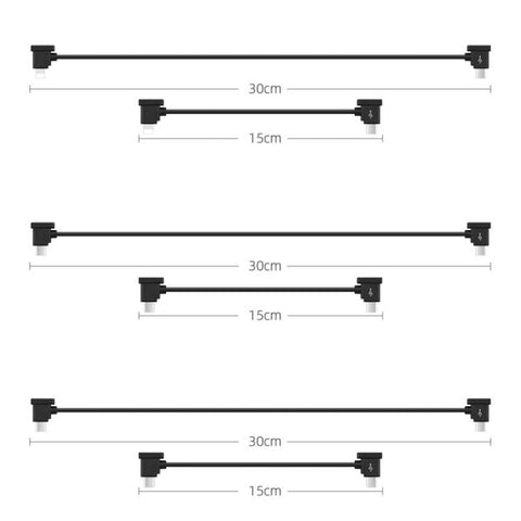 BRDRC Converting Data Cable for DJI Mini 4 Pro / Mavic 3 / Air 2 / Air 2S, 15cm Type-C to Type-C, 15cm Type-C to Android, 15cm Type-C to 8 Pin, 30cm Type-C to Type-C, 30cm Type-C to Android, 30cm Type-C to 8 Pin, 30cm Type-C to Type-C + Holder         ...