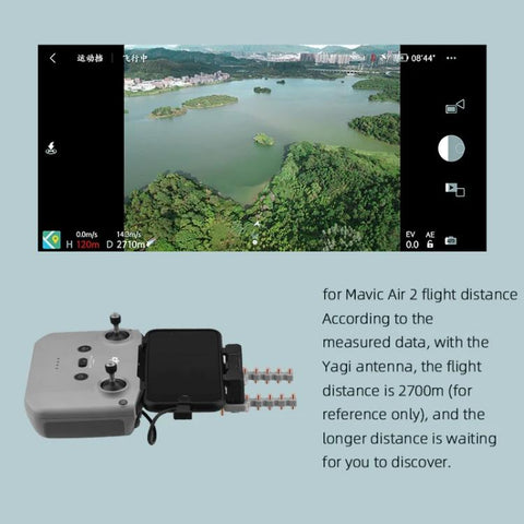 BRDRC Remote Controller Copper Yagi-Uda Antenna Signal Enhancer, For DJI Mavic 3 / Air 2 / Air 2S / Mini 2