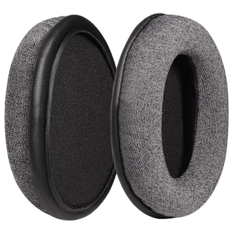 2pcs Skin-friendly Cloth Earphone Replacement Earpads Pads For HyperX Cloud 1 / I / 2 / II / 3, Skin-friendly Cloth(Grey)