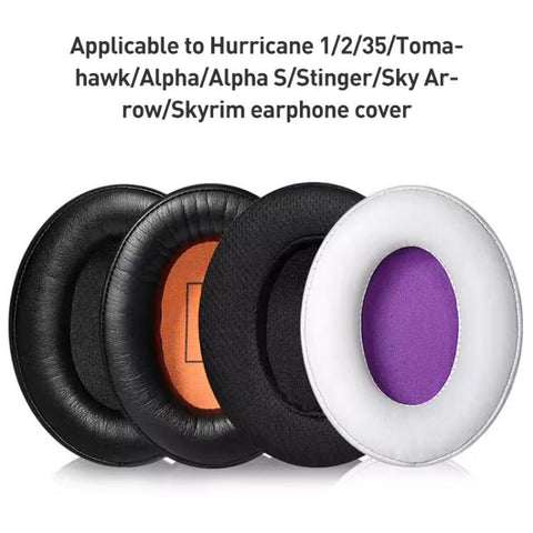 2pcs Skin-friendly Cloth Earphone Replacement Earpads Pads For HyperX Cloud 1 / I / 2 / II / 3, Skin-friendly Cloth(Grey)