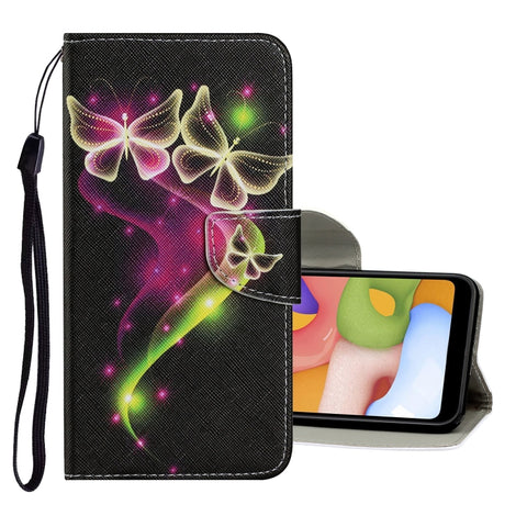 Coloured Drawing Pattern Horizontal Flip PU Leather Case with Holder & Card Slots & Wallet & Lanyard, For Samsung Galaxy A10s, For Samsung Galaxy A20 / A30, For Samsung Galaxy A20e