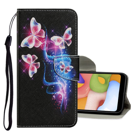 Coloured Drawing Pattern Horizontal Flip PU Leather Case with Holder & Card Slots & Wallet & Lanyard, For Samsung Galaxy A10s, For Samsung Galaxy A20 / A30, For Samsung Galaxy A20e