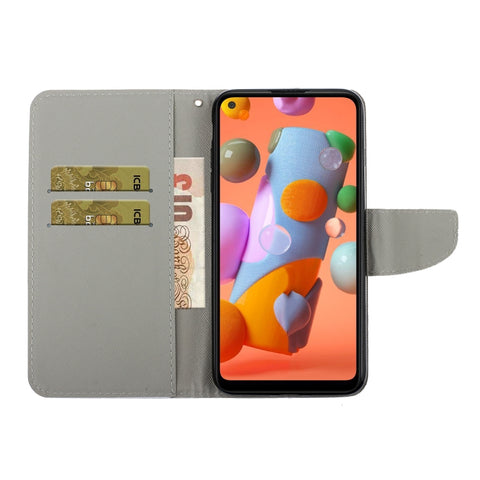 Coloured Drawing Pattern Horizontal Flip PU Leather Case with Holder & Card Slots & Wallet & Lanyard, For Samsung Galaxy A20s, For Samsung Galaxy A21, For Samsung Galaxy A21s