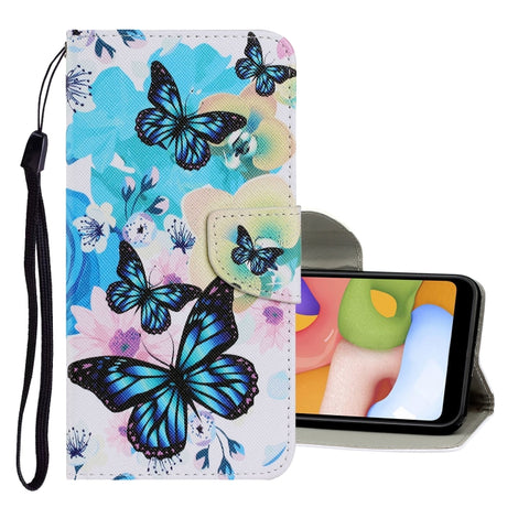 Coloured Drawing Pattern Horizontal Flip PU Leather Case with Holder & Card Slots & Wallet & Lanyard, For Samsung Galaxy A20s, For Samsung Galaxy A21, For Samsung Galaxy A21s