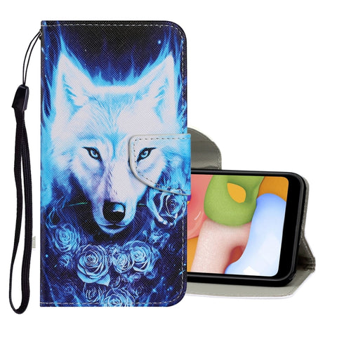 Coloured Drawing Pattern Horizontal Flip PU Leather Case with Holder & Card Slots & Wallet & Lanyard, For Samsung Galaxy A20s, For Samsung Galaxy A21, For Samsung Galaxy A21s