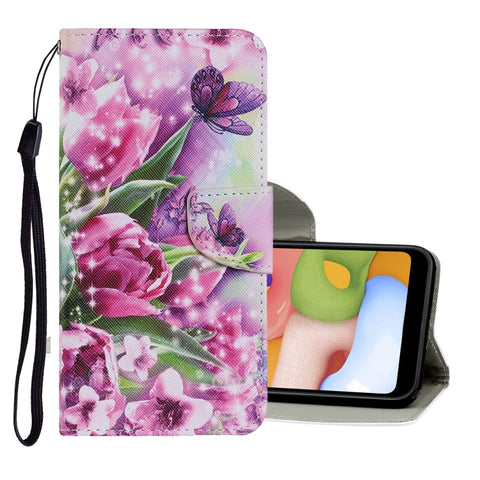 Coloured Drawing Pattern Horizontal Flip PU Leather Case with Holder & Card Slots & Wallet & Lanyard, For Samsung Galaxy A20s, For Samsung Galaxy A21, For Samsung Galaxy A21s