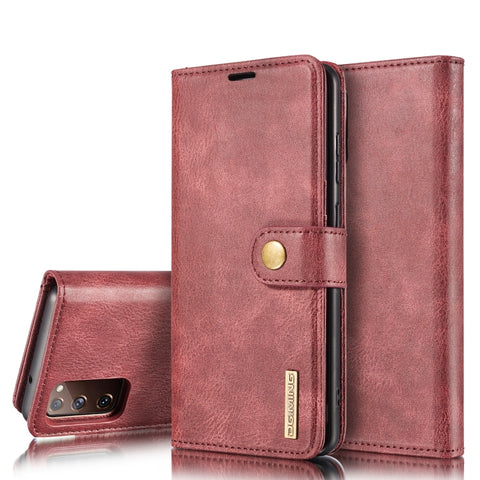 DG.MING Crazy Horse Texture Flip Detachable Magnetic Leather Case with Holder & Card Slots & Wallet, For Samsung Galaxy S20 FE, For Samsung Galaxy M31s