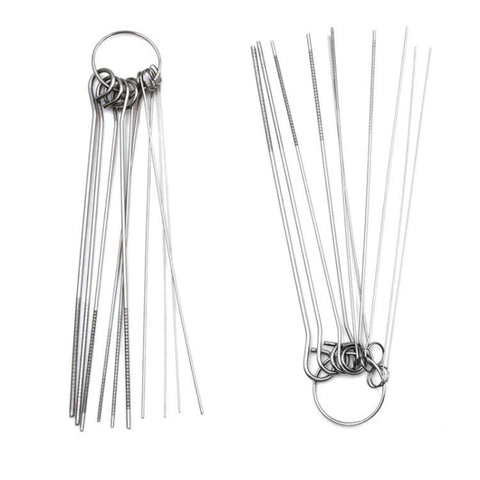 10 Set Welding High Density Stainless Steel Through Needle