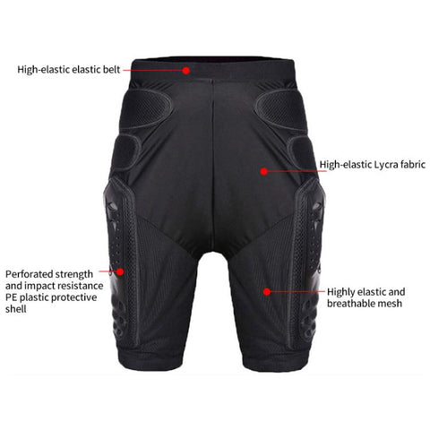 GHOST RACING K062 Off-road Motorcycle Armor Pants Racing Riding Anti-fall Hip Protector, S, M, L, XL, XXL