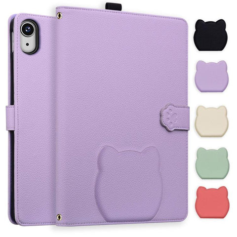 Cat Skin-feel Litchi Leather Smart Tablet Case, For iPad mini 8 2026, For iPad Air 13 2026 / 2025 / 2024, For iPad Air 11 2026 / 2025 / 2024, For iPad Pro 13 2025 / 2024, For iPad Pro 11 2025 / 2024, For iPad 2025 / 2022, For iPad mini 2024 / mini 6   ...