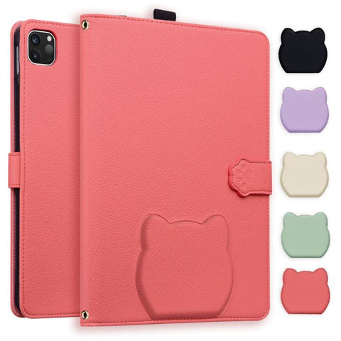 Cat Skin-feel Litchi Leather Smart Tablet Case, For iPad mini 8 2026, For iPad Air 13 2026 / 2025 / 2024, For iPad Air 11 2026 / 2025 / 2024, For iPad Pro 13 2025 / 2024, For iPad Pro 11 2025 / 2024, For iPad 2025 / 2022, For iPad mini 2024 / mini 6   ...