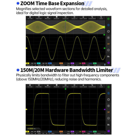 FNIRSI DPOS350P 4 in 1 7 inch IPS HD Touch Screen 350M Tablet Oscilloscope, DPOS350P(US Plug), DPOS350P(EU Plug)