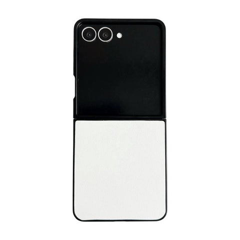 Morandi Solid Color Leather Texture Phone Case, For Samsung Galaxy Z Flip7 5G